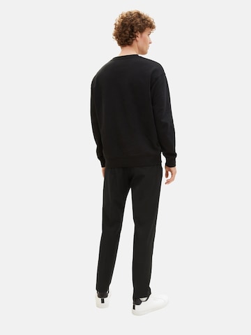 TOM TAILOR DENIM Regular Pleated Pants in Black