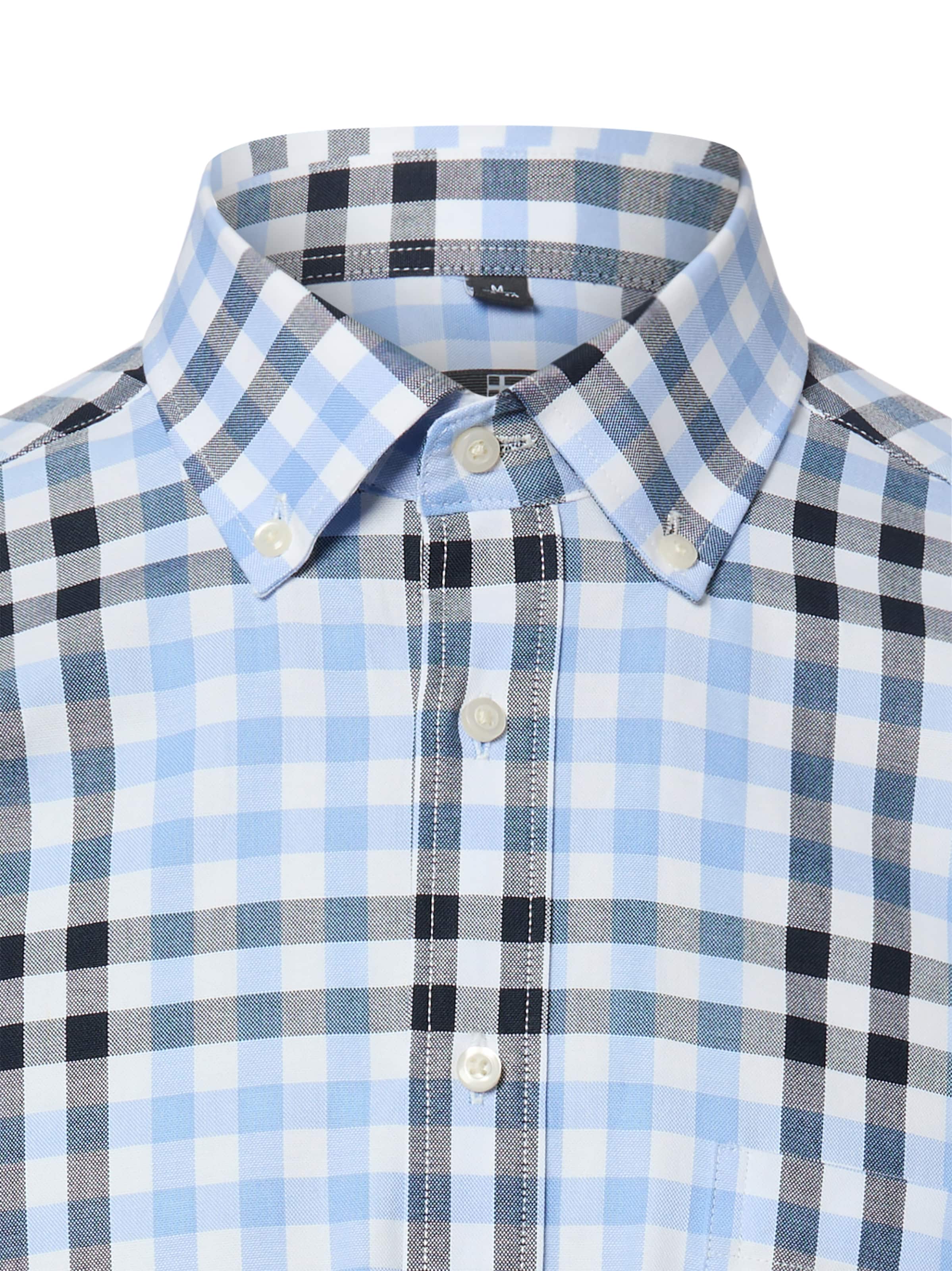Nils Sundström Regular fit Button Up Shirt in Blue