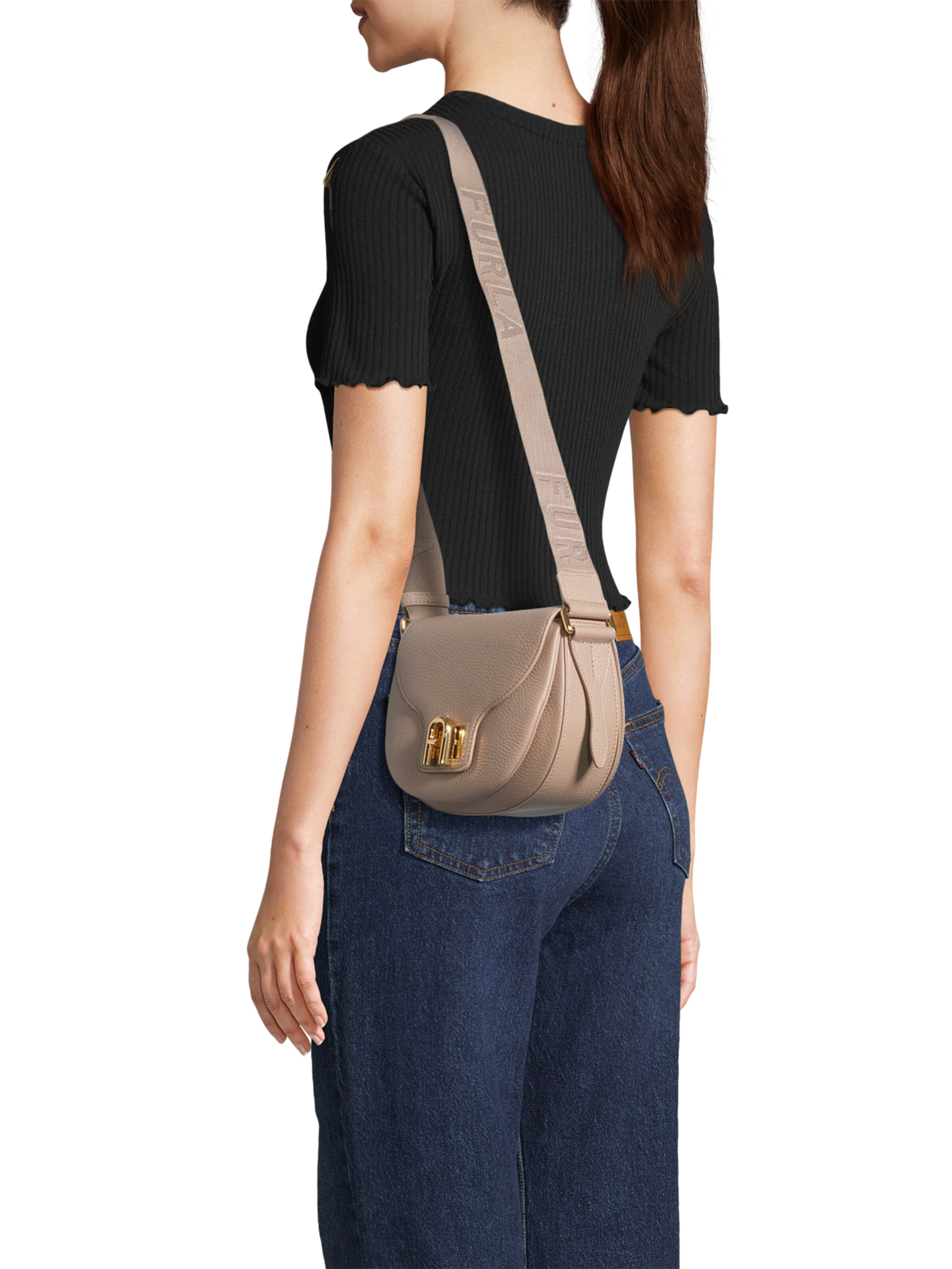 FURLA Umhängetasche 'Lotus' in Grau