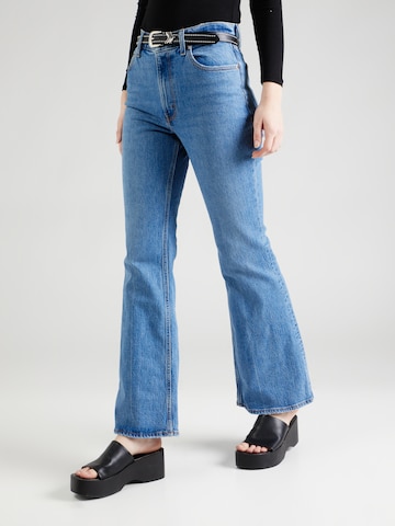 Abercrombie & Fitch Flared Jeans in Blauw: voorkant