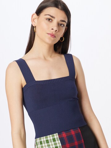 Twist & Tango Gebreide top 'Cierra' in Blauw: voorkant