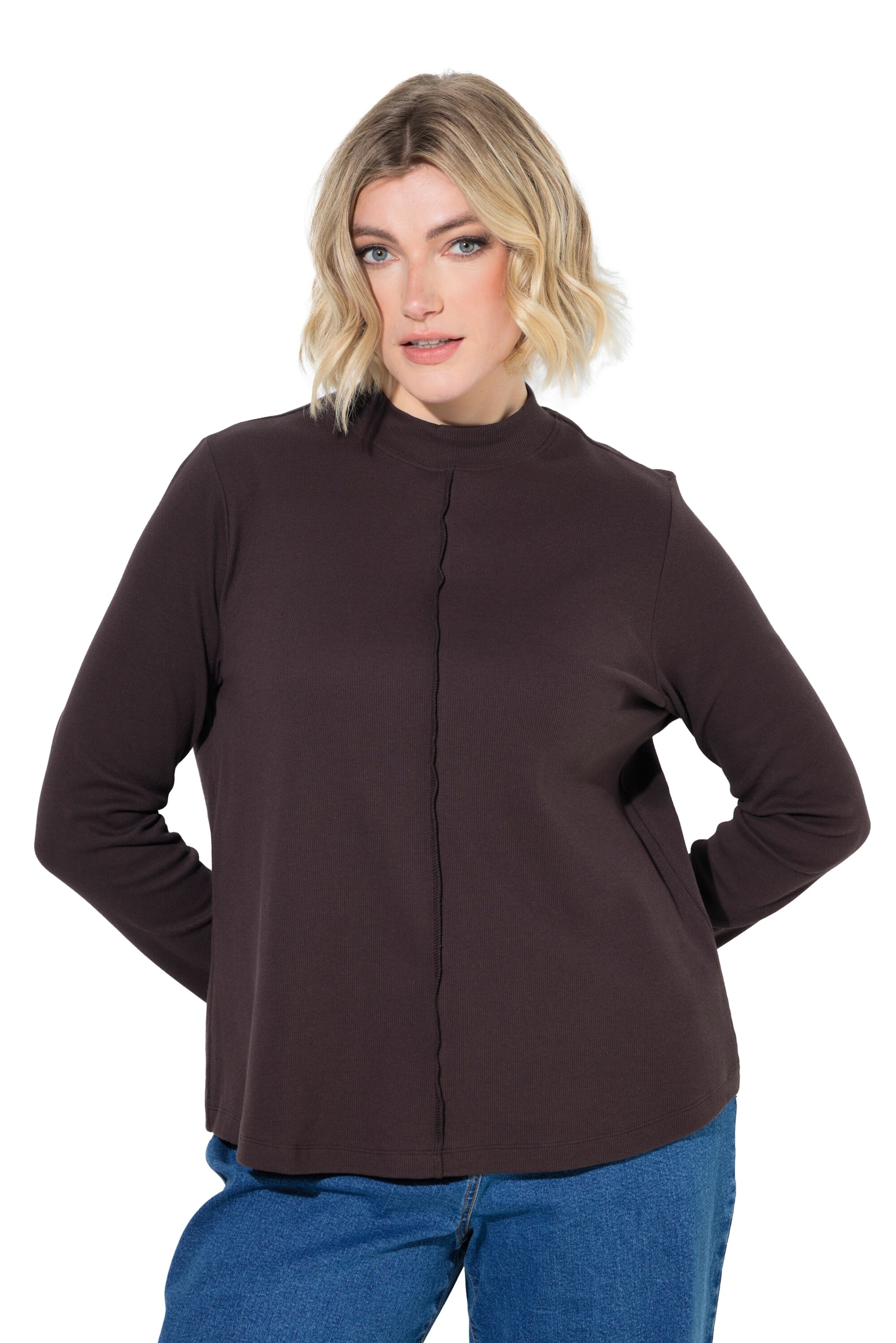 Ulla Popken Shirt in Brown: front