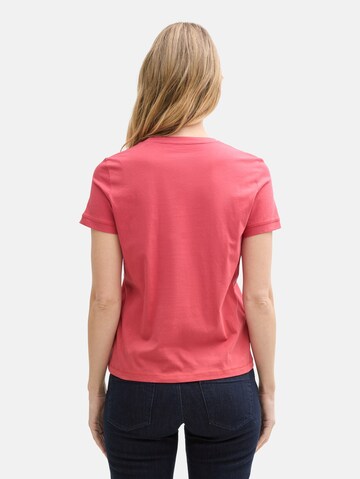 TOM TAILOR T-Shirt in Rot