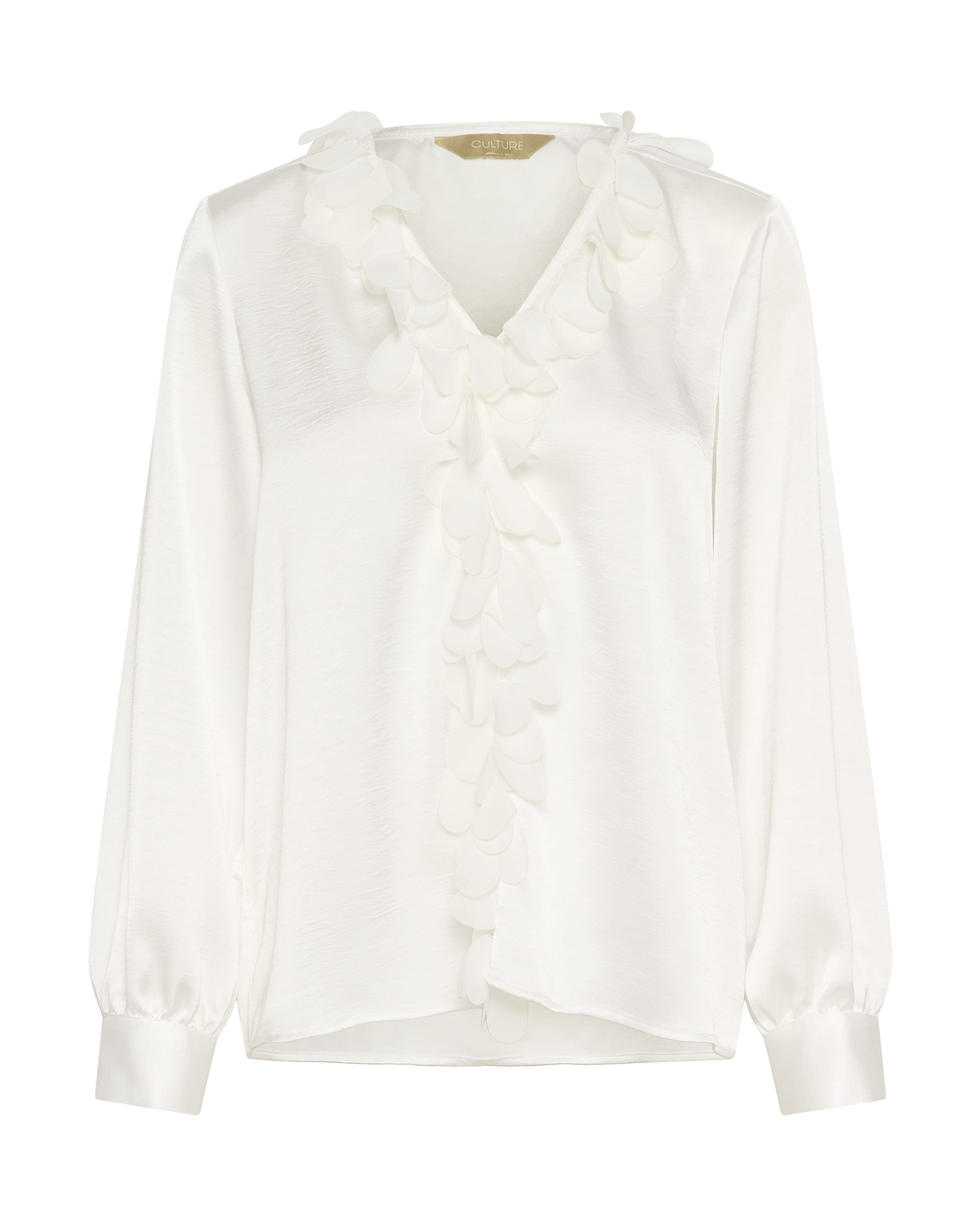 CULTURE Bluse 'CUbrielle' in Weiß: Vorderseite