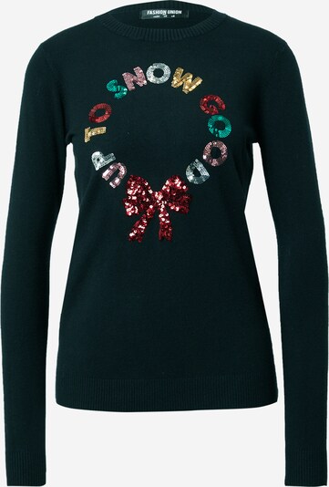 Fashion Union Пуловер 'CHRISTMAS WREATH' в пъстро / черно, Преглед на продукта