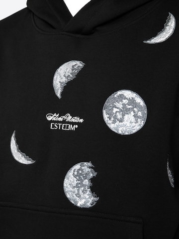 Sweat-shirt ' Silent Motion Moon Oversized ' ESTEEM en noir