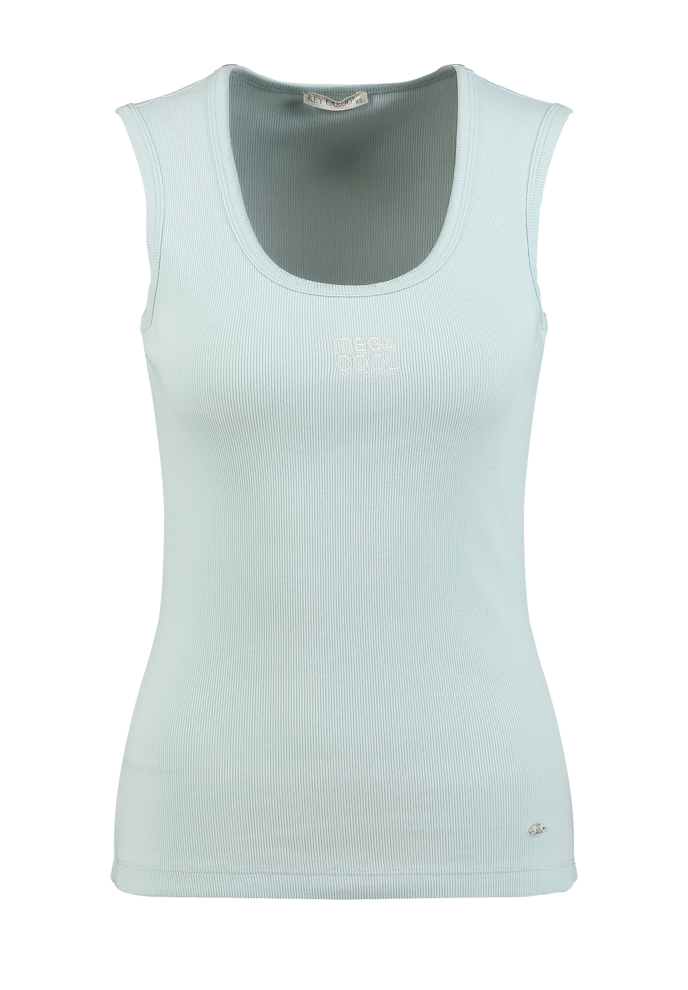 Key Largo - Top 'Mega' en azul: frente