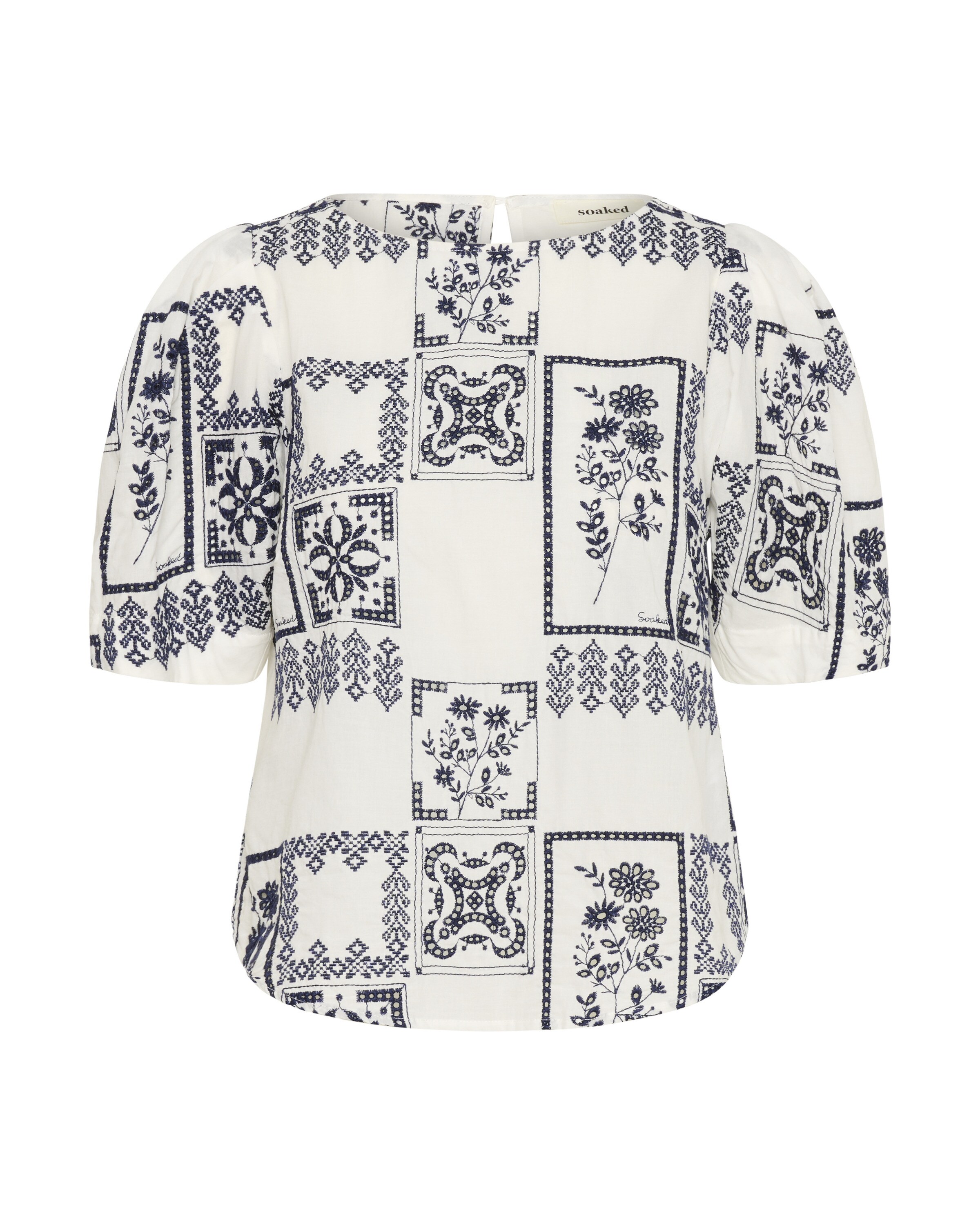 Chemisier 'Reesha' SOAKED IN LUXURY en blanc : devant