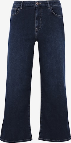 Yoek Flared Jeans in Blauw: voorkant