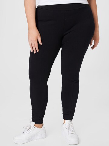 Regular Pantalon 'Albany' ABOUT YOU Curvy en noir : devant