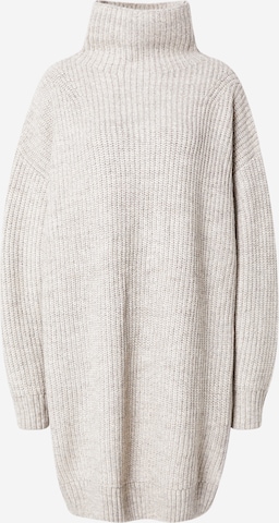 Superdry & Co Gebreide jurk in Grijs: voorkant
