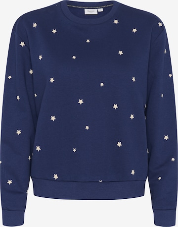 SAINT TROPEZ Sweatshirt 'Zagna' in Blue: front