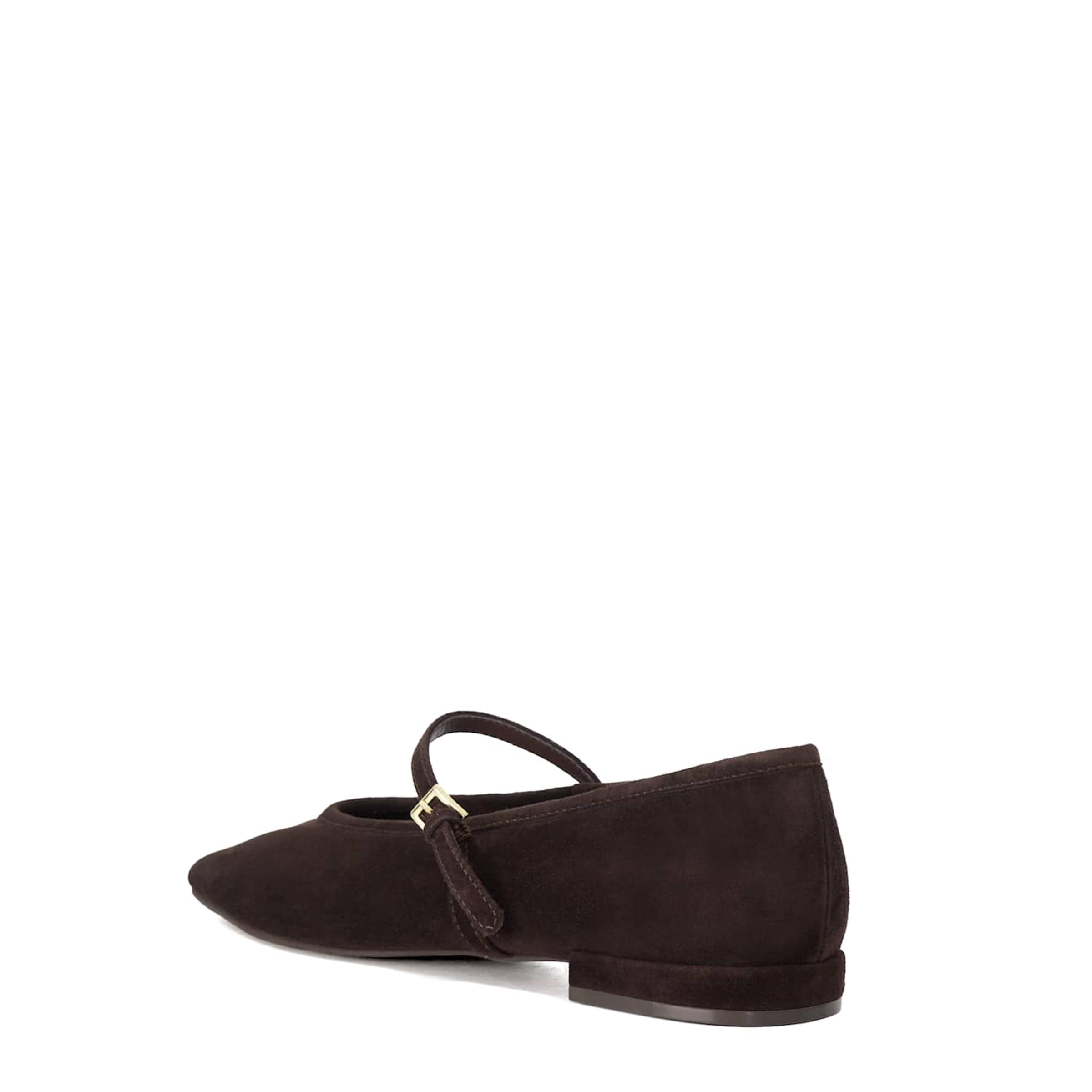 Dune LONDON Ballerina met riempjes in Bruin