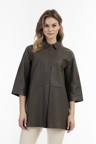 DreiMaster Vintage Bluse in Braun: predná strana