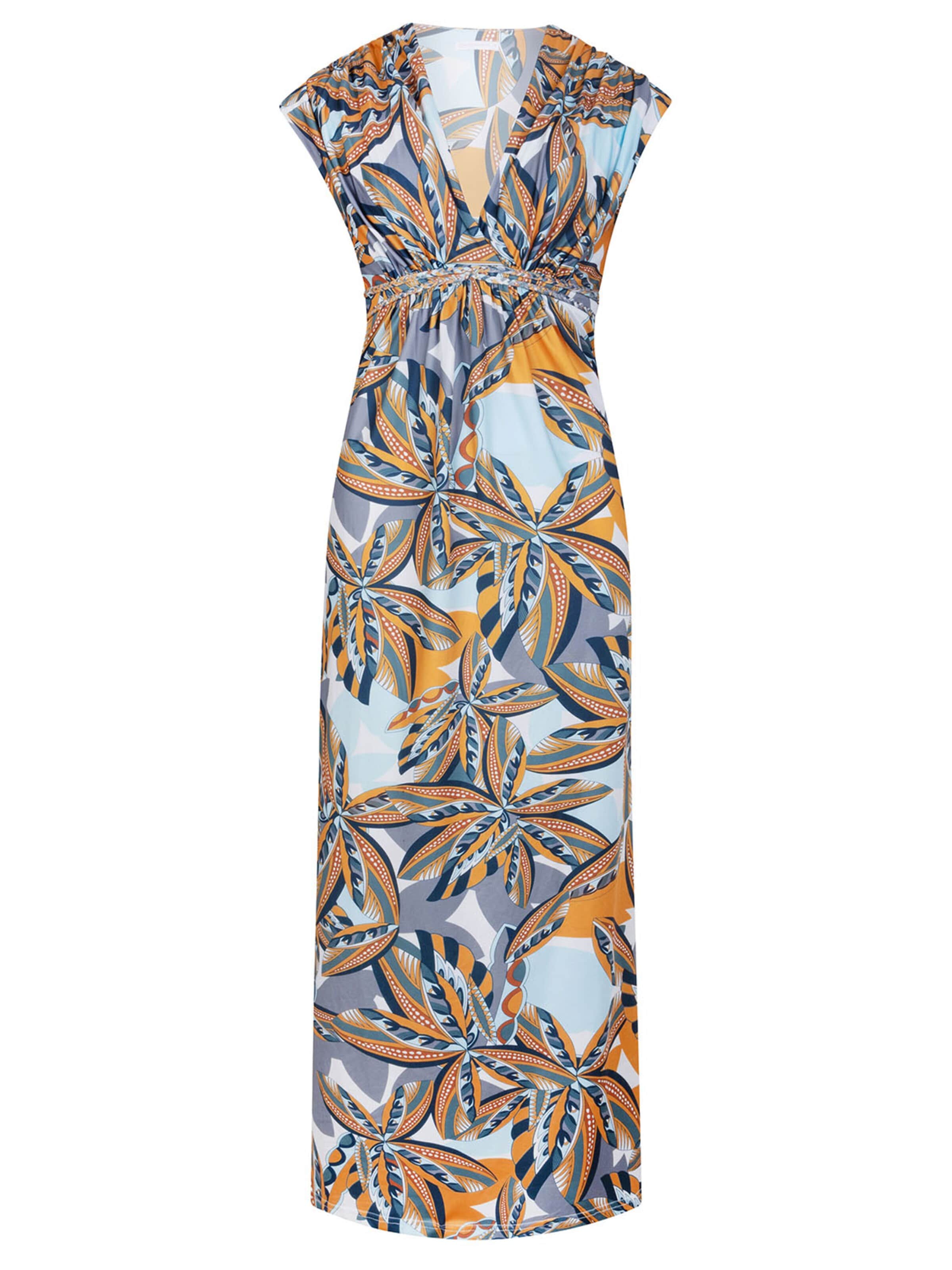 Chic by Lirette Dress 'Kimono dress Palm' in Orange: front