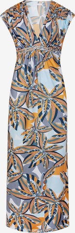 Robe 'Kimono dress Palm' Chic by Lirette en orange : devant