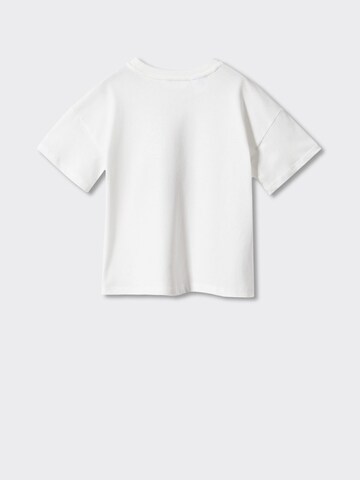 MANGO KIDS T-shirt 'Beach' i vit