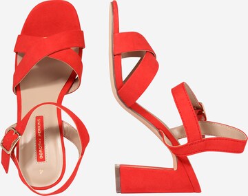 Dorothy Perkins Strap sandal 'Selena' in Red
