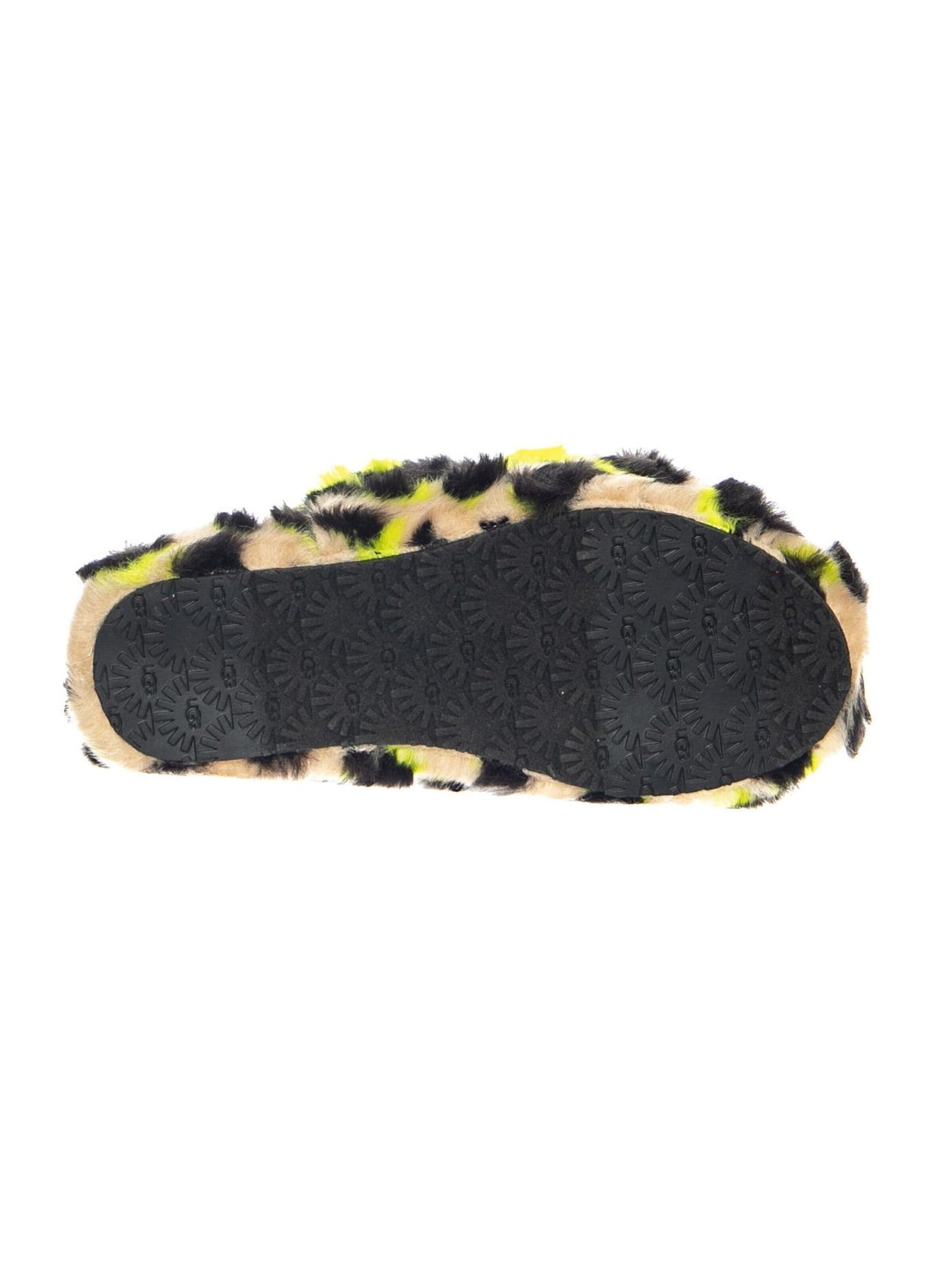 Sandales 'Fluff Yeah Animalia Key Lime K' UGG en mélange de couleurs