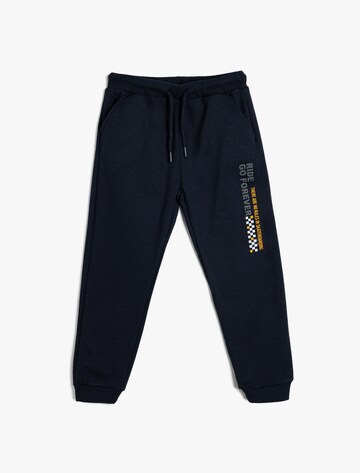 Koton Tapered Trousers in Blue: front