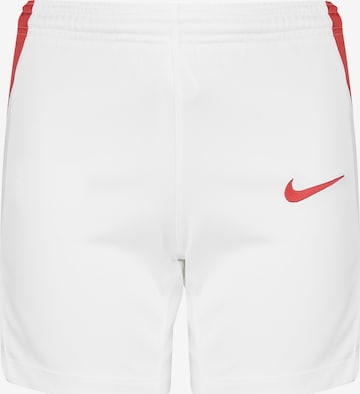 NIKE Regular Workout Pants in White: front