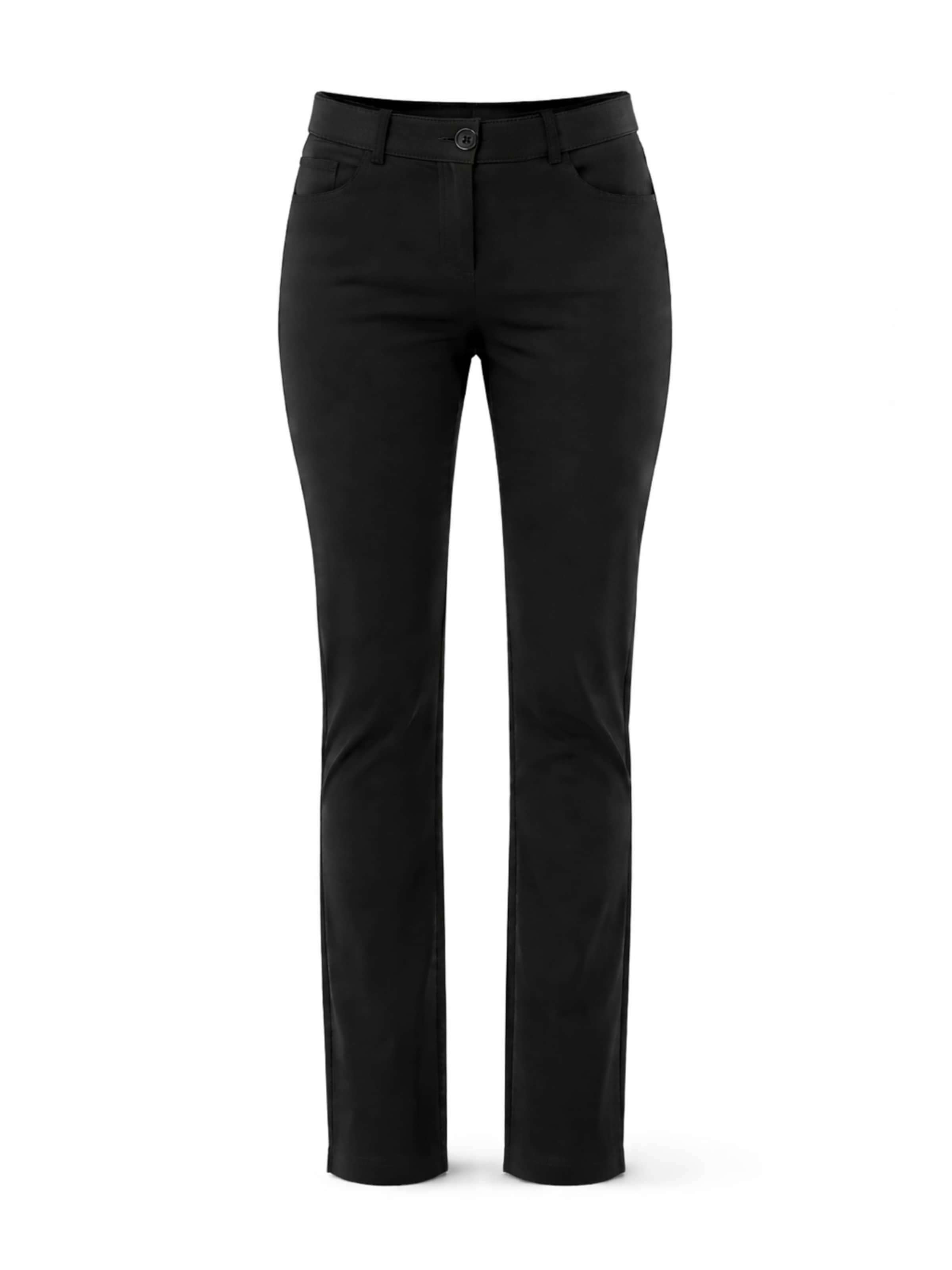 PANTONECLO Regular Trousers 'Leafletic Women’s Trouser' in Black: front