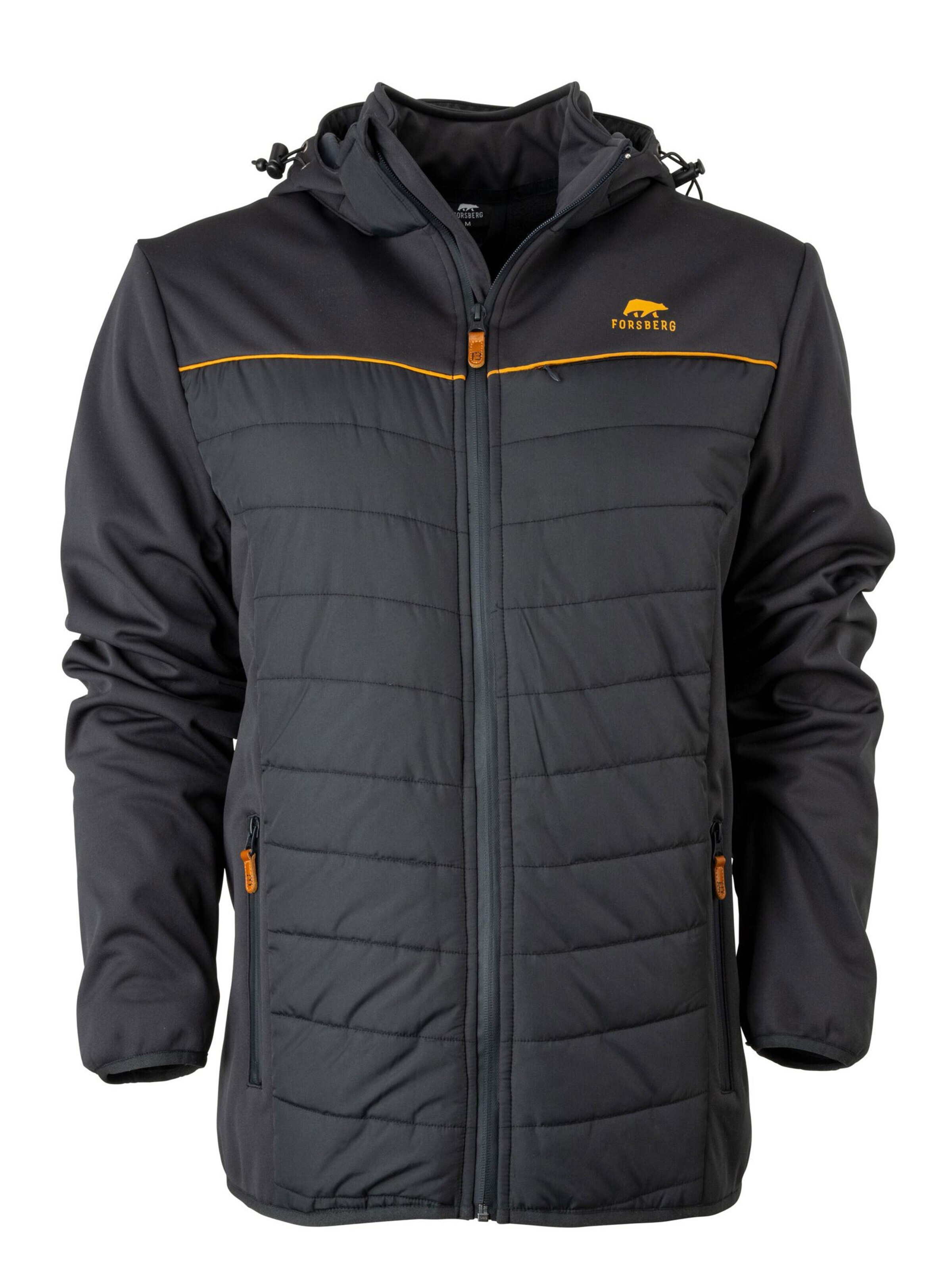 FORSBERG Outdoorjacke 'Alruut III Hybridjacke mit abnehmbarer Kapuze'‌‌‌‌‌‌ in L in anthrazit, Produktansicht