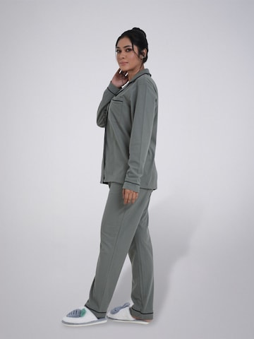 LEAFLETIC - Pijama 'Leafletic Women’s Nightwear Long set' en verde