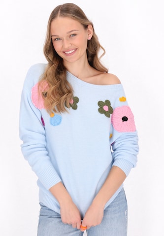 Pull-over MYMO en bleu : devant