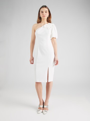 Adrianna Papell Dress in Beige: front