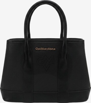 Borsa a spalla 'Borsa a Spalla Donna PVC Gianmarco Venturi con Zip e Cuore' di GianMarco Venturi in nero: frontale
