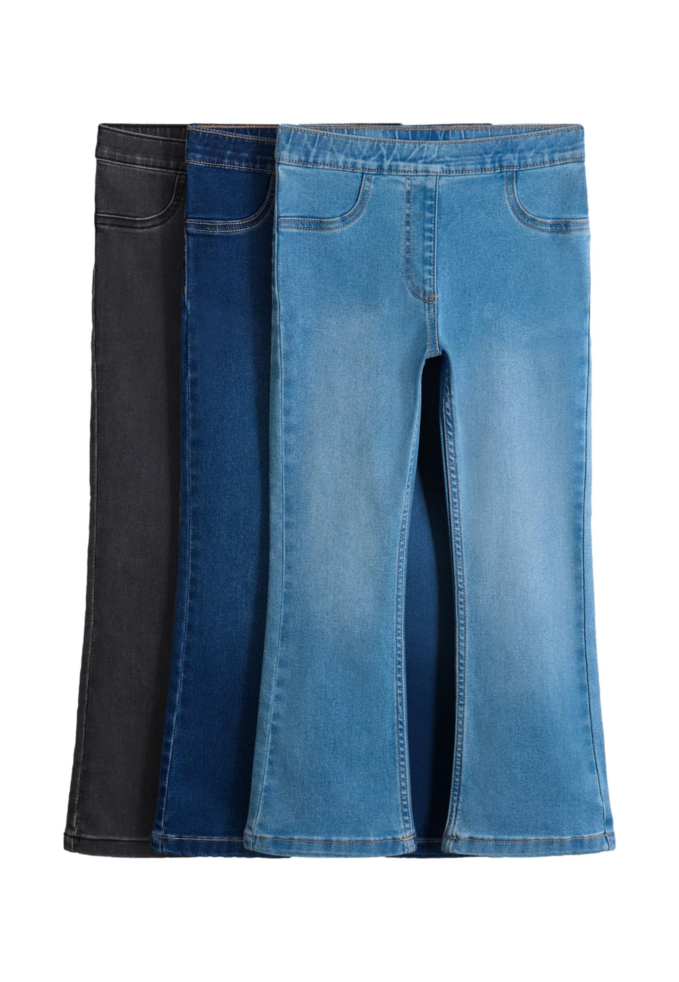 The Set Flared Leggings i blå: forside