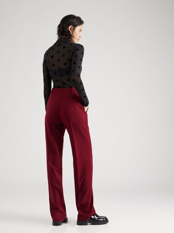 Regular Pantalon à plis 'Hulana' HUGO en rouge