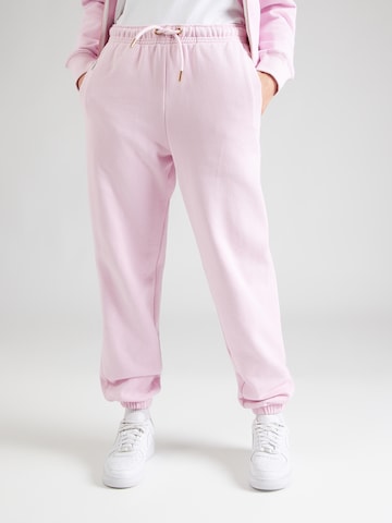 Superdry & Co Tapered Παντελόνι 'ESSENTIAL' σε ροζ: μπροστά