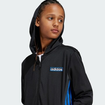 ADIDAS ORIGINALS Zip-Up Hoodie 'Adibreak' in Black