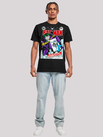 F4NT4STIC Shirt 'DC Comics Batman Joker Playing Card Cover' in Zwart