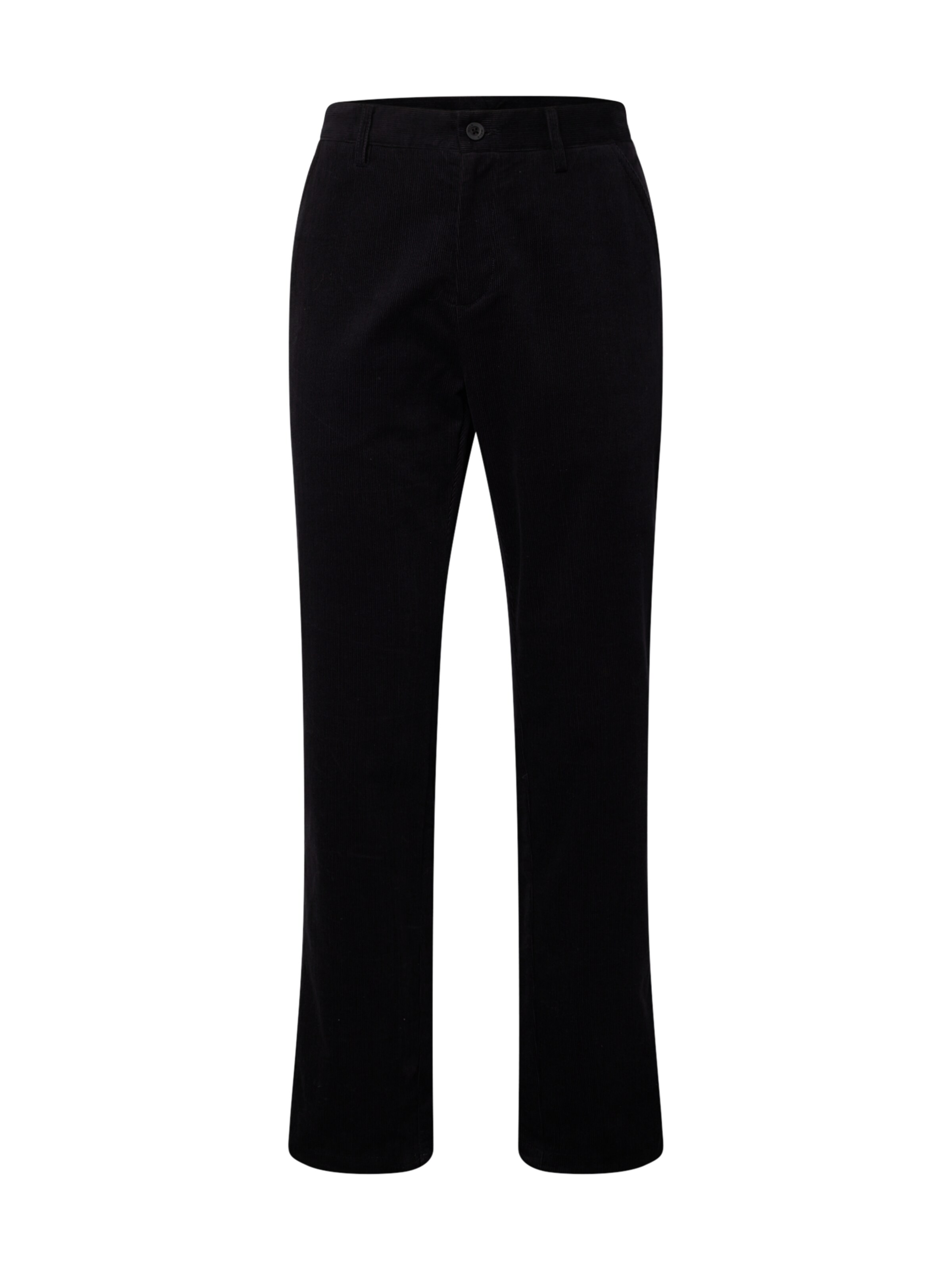 MELA Regular Trousers in Black: front