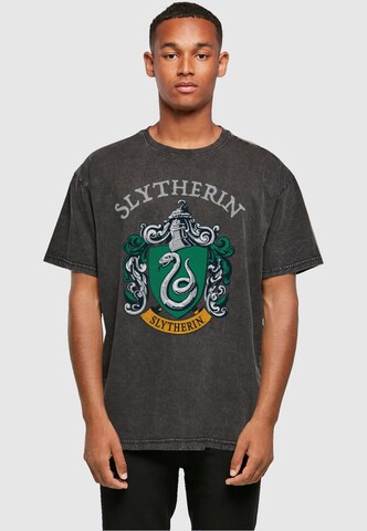 T-Shirt 'Harry Potter - Slytherin Crest' ABSOLUTE CULT en gris : devant