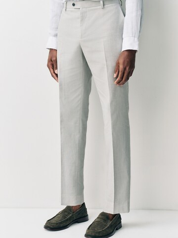 Regular Pantalon à plis Next en beige : devant