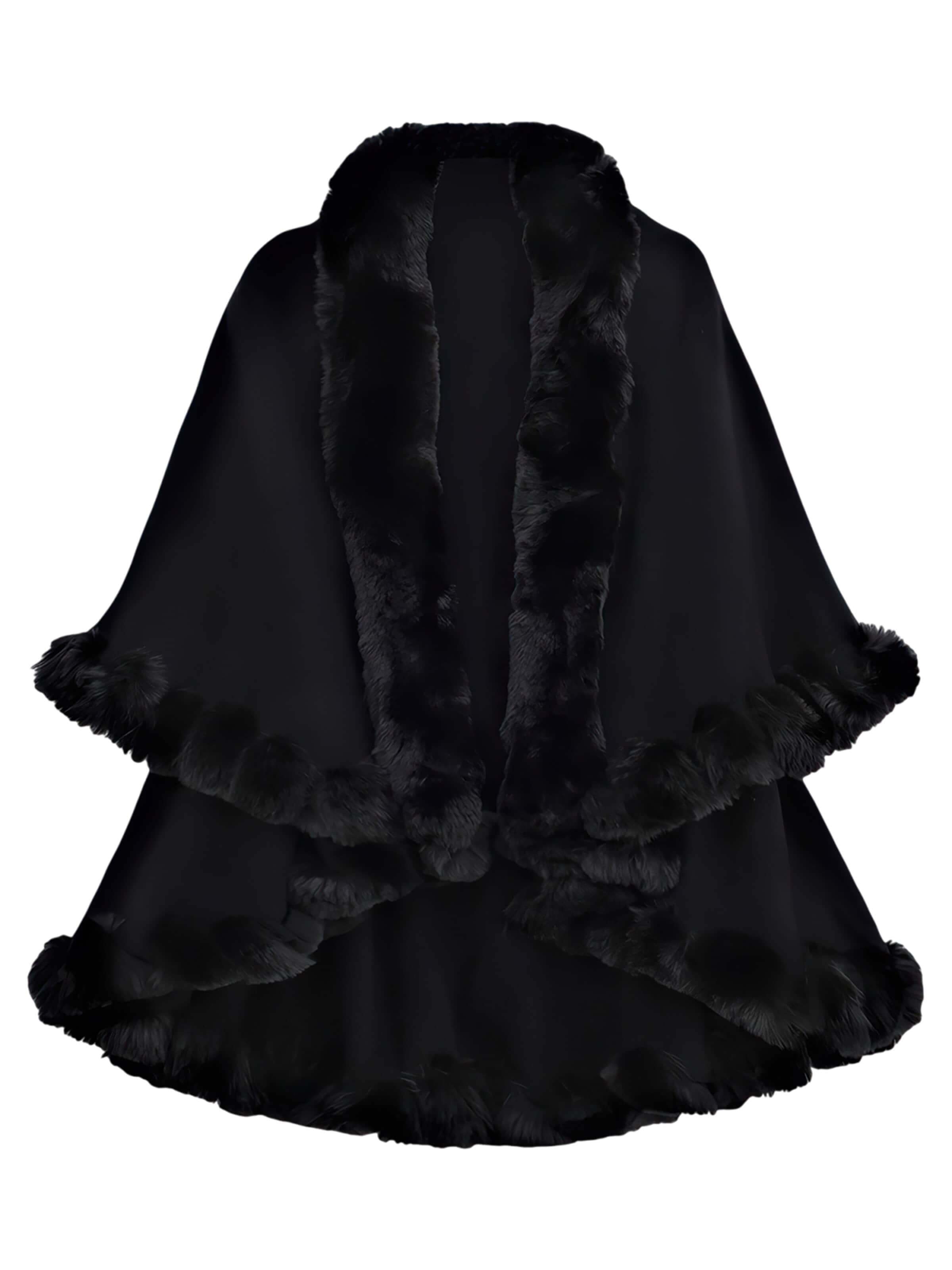 Magicshe Cape‌‌‌‌‌‌‌‌‌‌ in Schwarz: Vorderseite