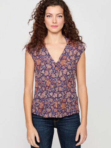 KOROSHI - Blusa em mistura de cores: frente