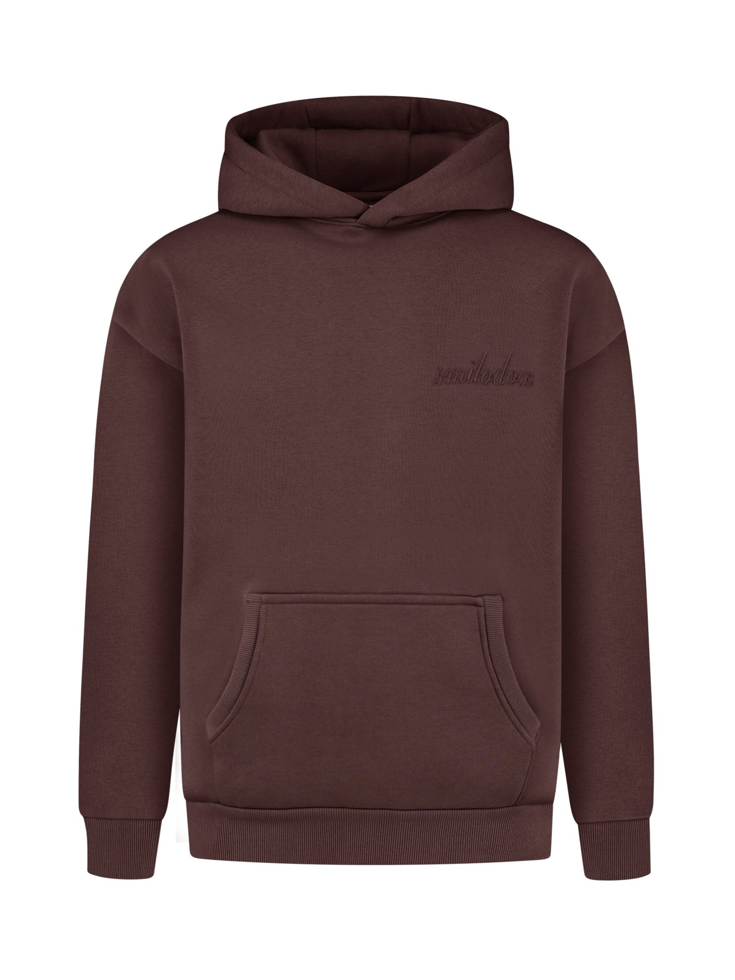 Smilodox Sweatvest in Bruin: voorkant