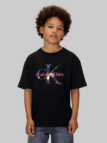 Calvin Klein Jeans Тениска в черно: отпред
