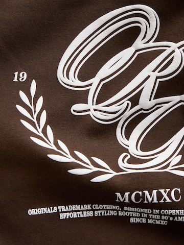 JACK & JONES Sweatshirt 'JORFrederiksberg' in Bruin
