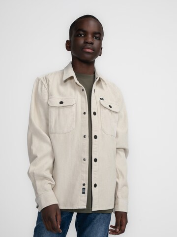 Petrol Industries Regular Fit Hemd 'Norton' in Beige: Vorderseite