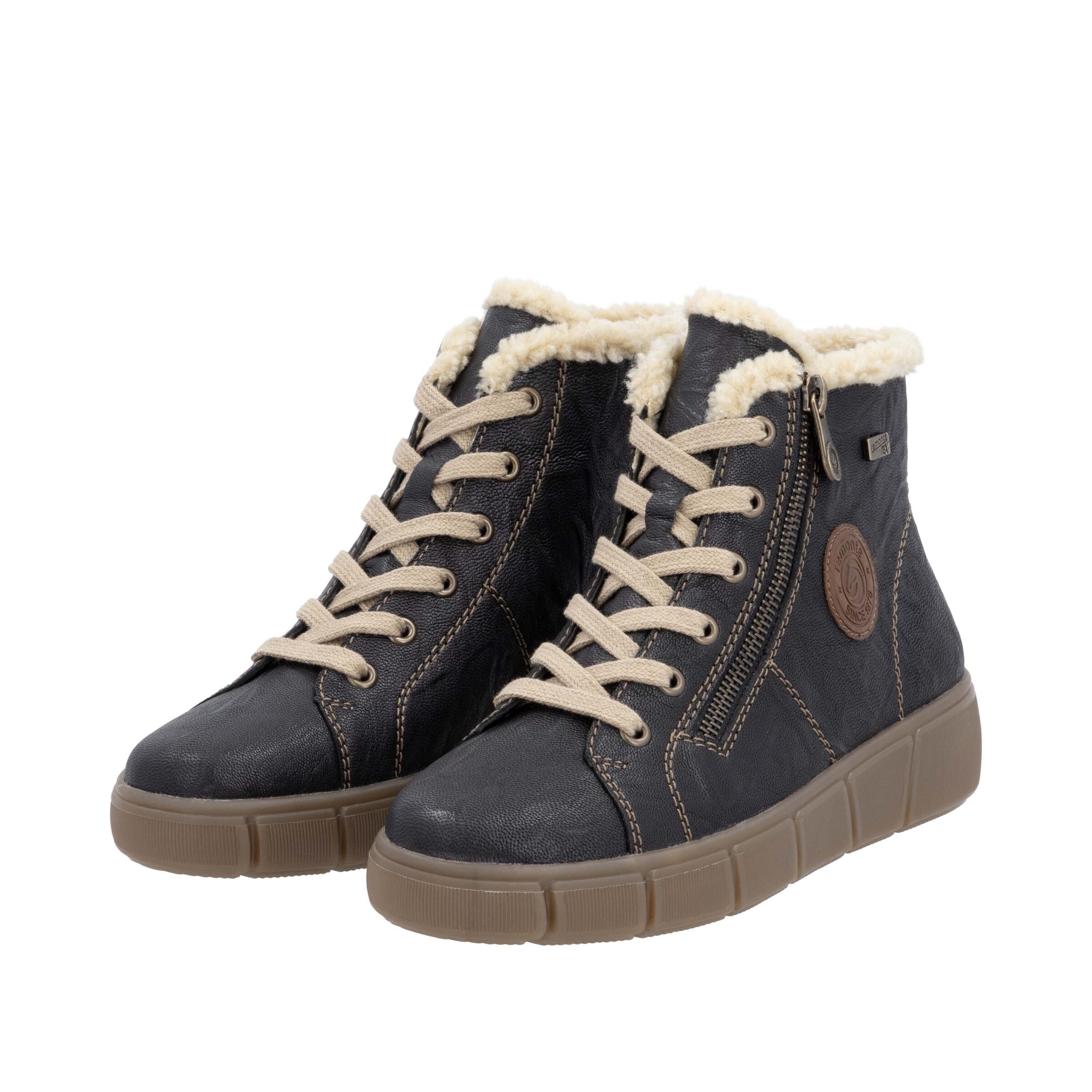 Bottes à lacets REMONTE en bleu