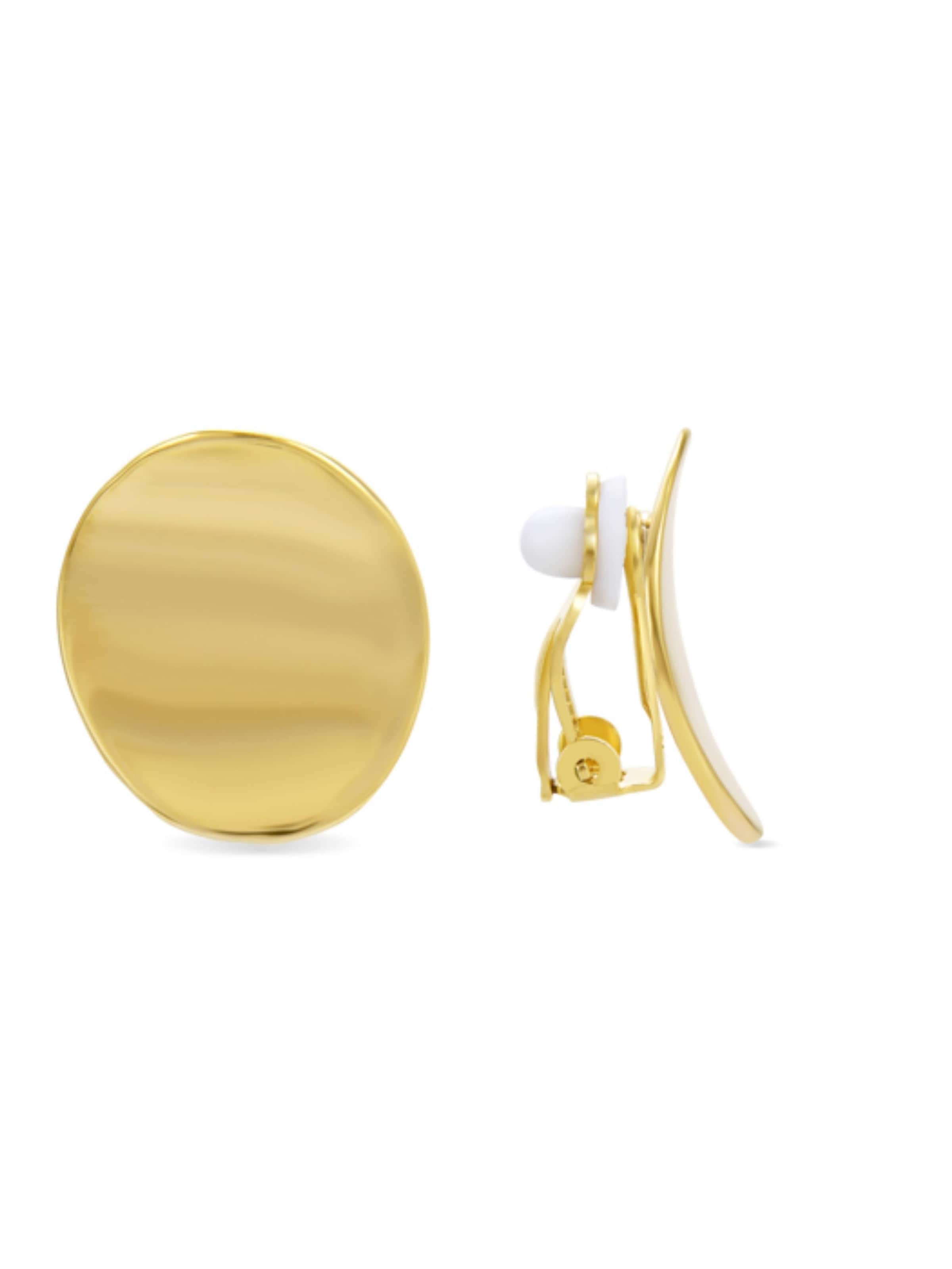Luxenter - Pendientes 'Kihau' en oro: frente