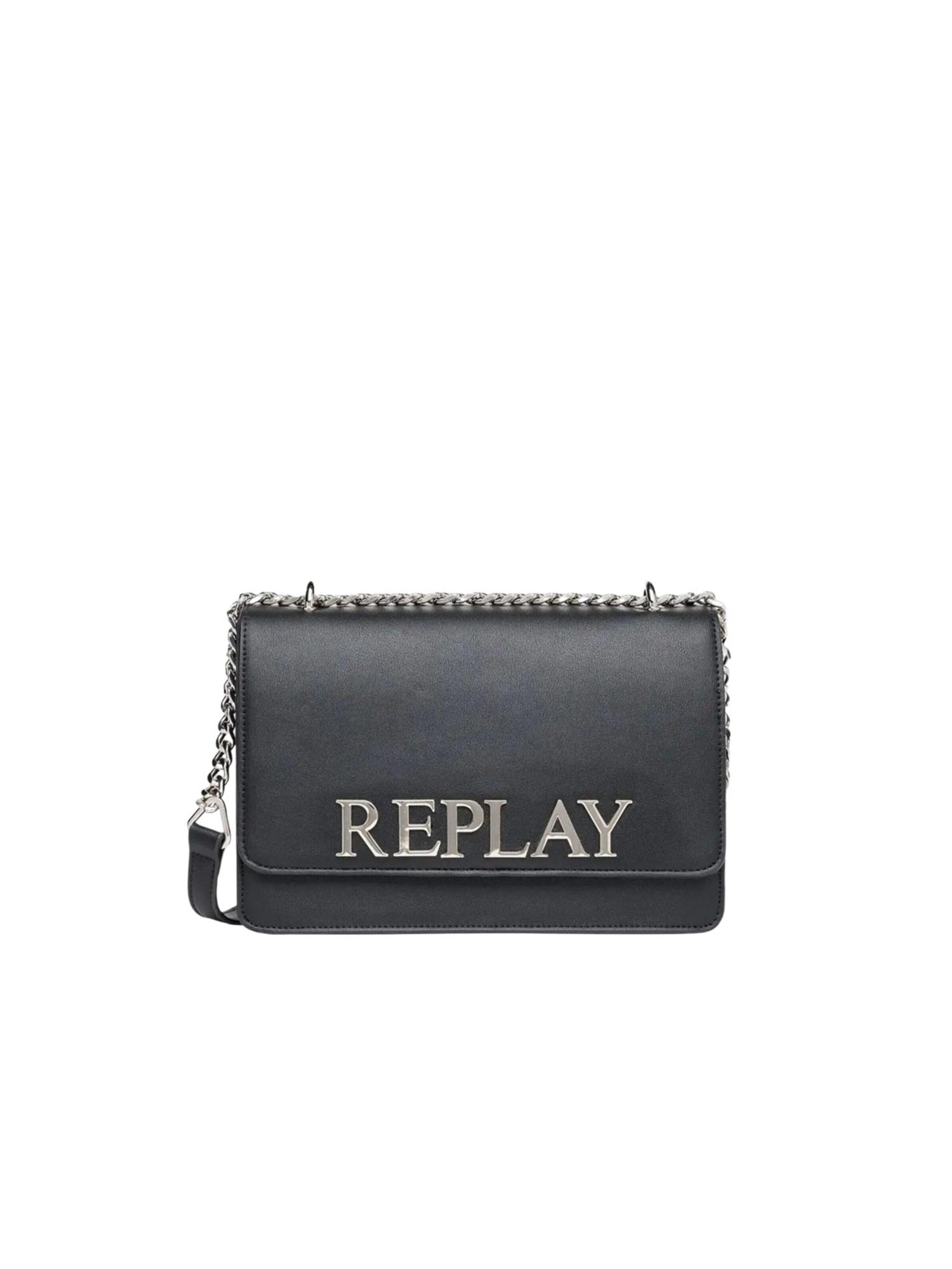 REPLAY - Bolso de hombro en negro: frente