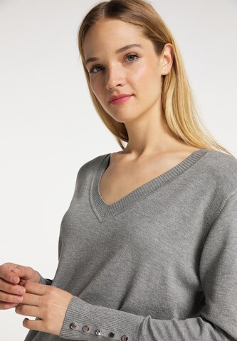 DreiMaster Klassik Pullover in Grau