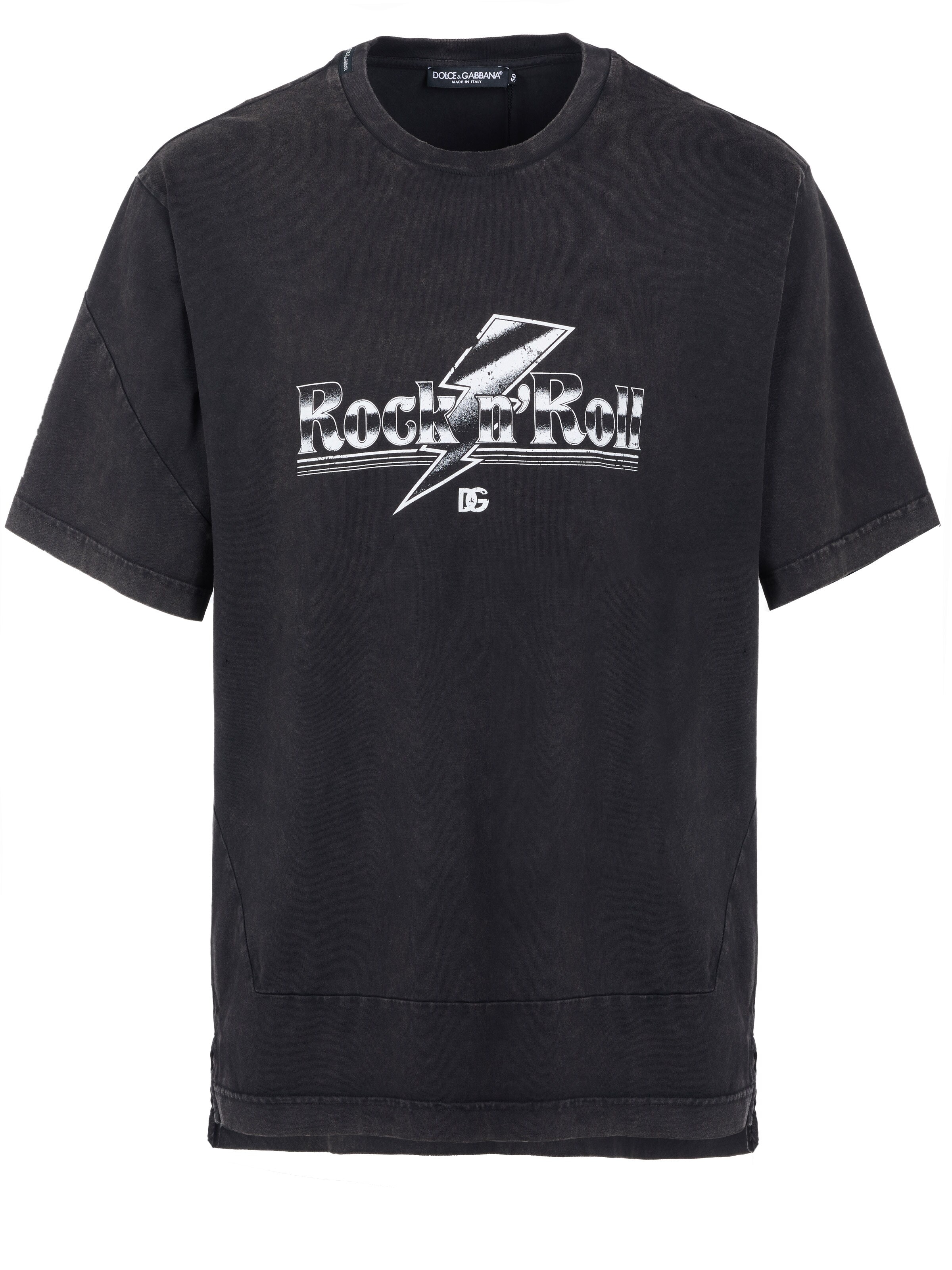 DOLCE & GABBANA Sweatshirt 'Dolce & Gabbana T-Shirt' in Zwart: voorkant